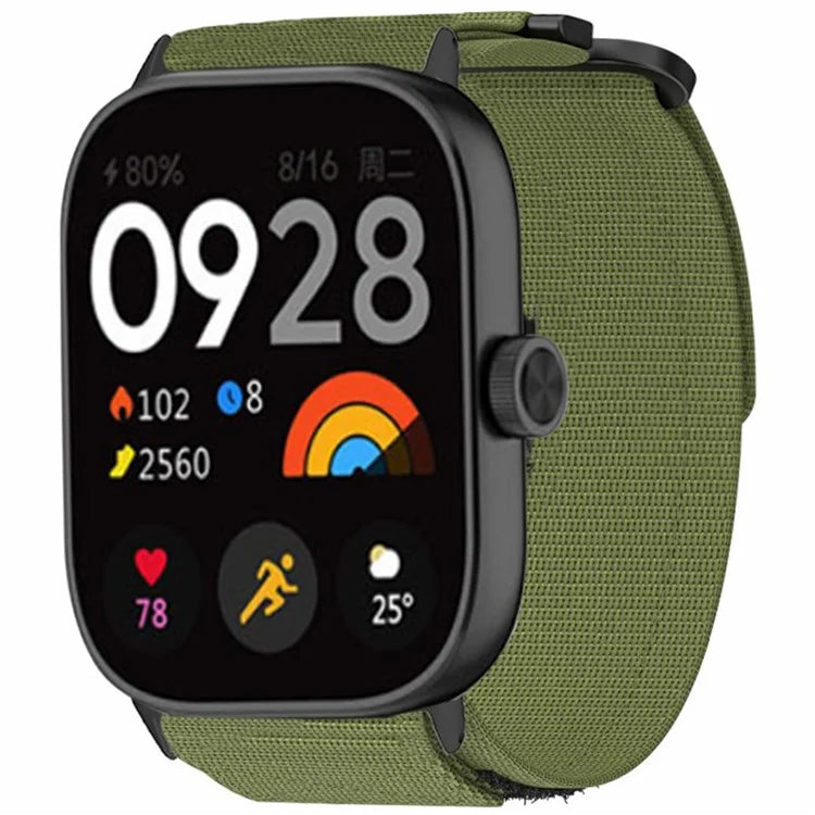 For Xiaomi Smart Band 8 Pro / Redmi Watch 4 Magic Tape Nylon Strap Replacement Watch Band