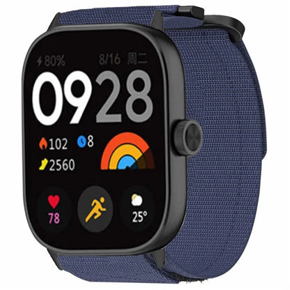 For Xiaomi Smart Band 8 Pro / Redmi Watch 4 Magic Tape Nylon Strap Replacement Watch Band