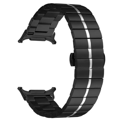 KALEBOL For Samsung Galaxy Watch Ultra 47mm Stylish Stainless Steel Watch Band Wrist Strap