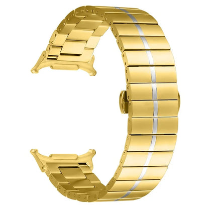 KALEBOL For Samsung Galaxy Watch Ultra 47mm Stylish Stainless Steel Watch Band Wrist Strap