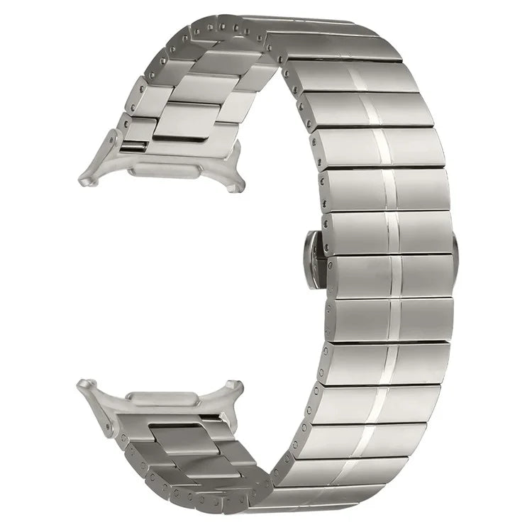 KALEBOL For Samsung Galaxy Watch Ultra 47mm Stylish Stainless Steel Watch Band Wrist Strap