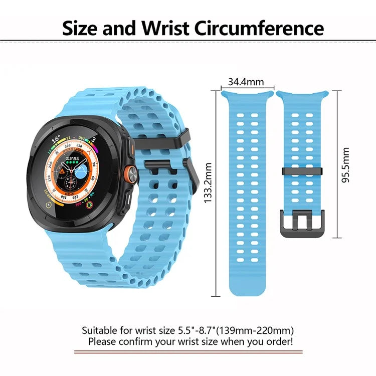 KALEBOL For Samsung Galaxy Watch Ultra 47mm Wrist Band Replacement Silicone Watch Strap