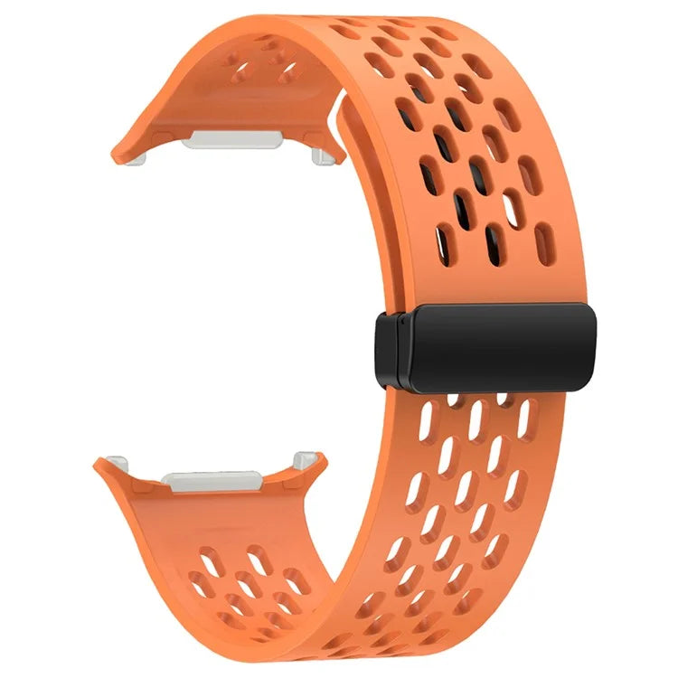 KALEBOL For Samsung Galaxy Watch Ultra 47mm Silicone Band Magnetic Replacement Strap