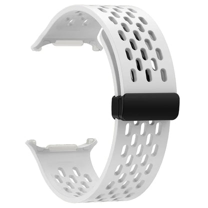 KALEBOL For Samsung Galaxy Watch Ultra 47mm Silicone Band Magnetic Replacement Strap
