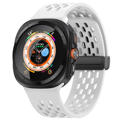 KALEBOL For Samsung Galaxy Watch Ultra 47mm Silicone Band Magnetic Replacement Strap
