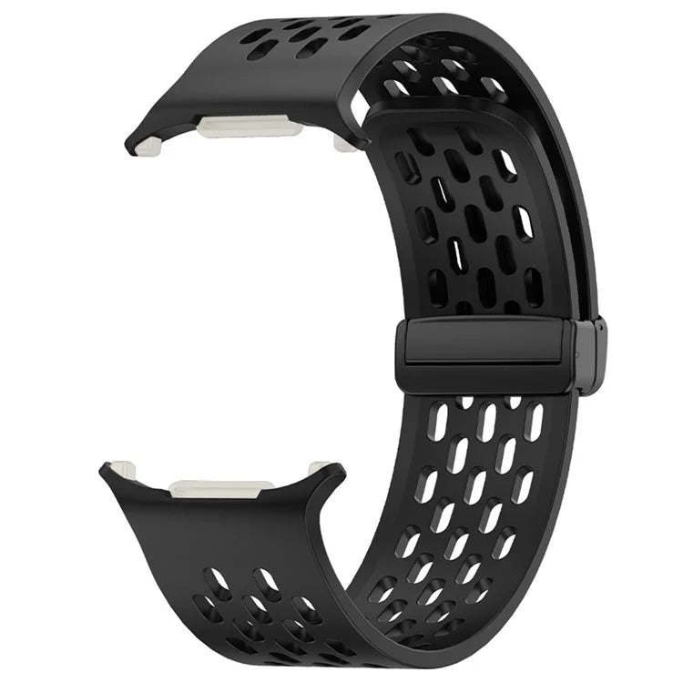 KALEBOL For Samsung Galaxy Watch Ultra 47mm Silicone Band Magnetic Replacement Strap