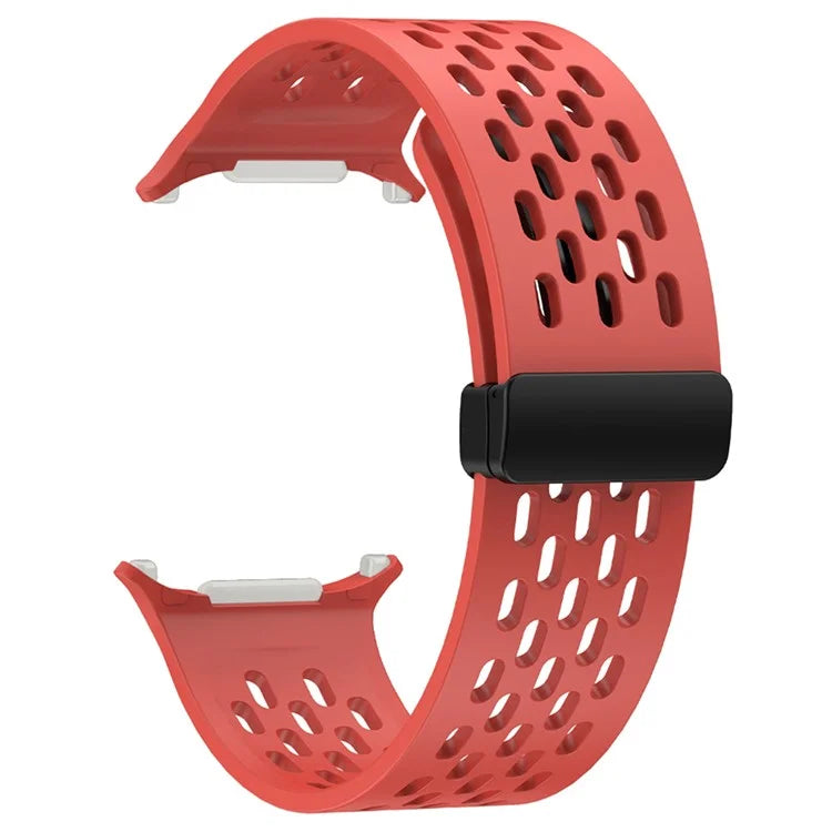 KALEBOL For Samsung Galaxy Watch Ultra 47mm Silicone Band Magnetic Replacement Strap
