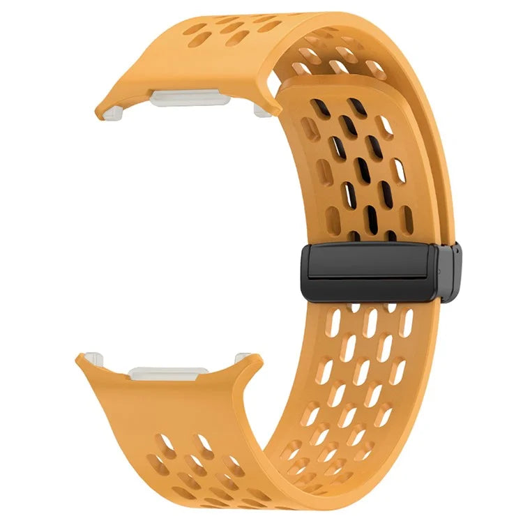 KALEBOL For Samsung Galaxy Watch Ultra 47mm Silicone Band Magnetic Replacement Strap