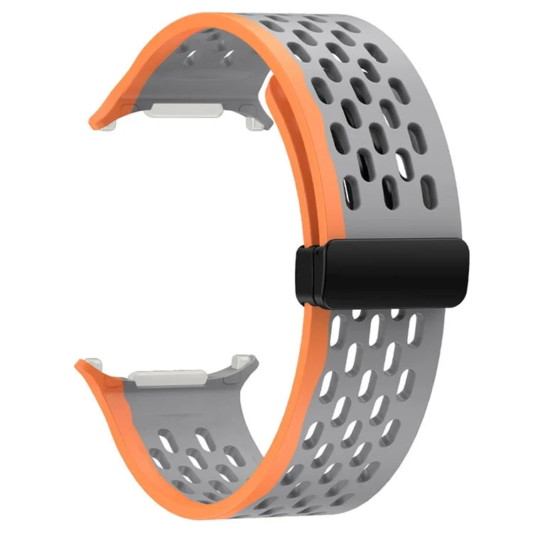 KALEBOL For Samsung Galaxy Watch Ultra 47mm Silicone Band Magnetic Replacement Strap