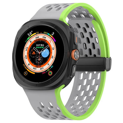 KALEBOL For Samsung Galaxy Watch Ultra 47mm Silicone Band Magnetic Replacement Strap