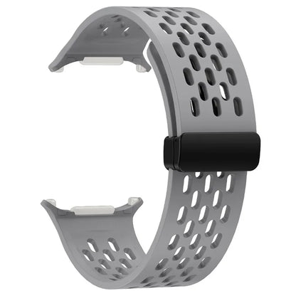 KALEBOL For Samsung Galaxy Watch Ultra 47mm Silicone Band Magnetic Replacement Strap