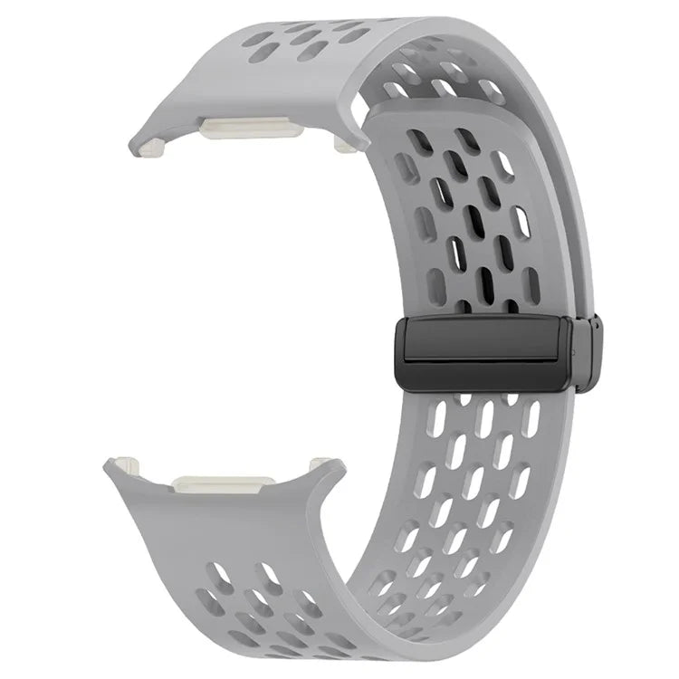 KALEBOL For Samsung Galaxy Watch Ultra 47mm Silicone Band Magnetic Replacement Strap