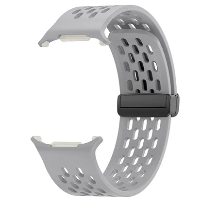 KALEBOL For Samsung Galaxy Watch Ultra 47mm Silicone Band Magnetic Replacement Strap
