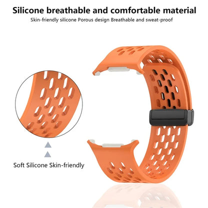 KALEBOL For Samsung Galaxy Watch Ultra 47mm Silicone Band Magnetic Replacement Strap