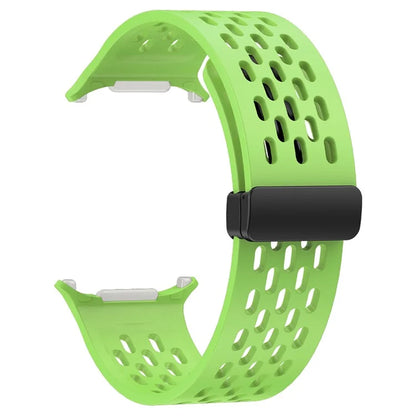 KALEBOL For Samsung Galaxy Watch Ultra 47mm Silicone Band Magnetic Replacement Strap