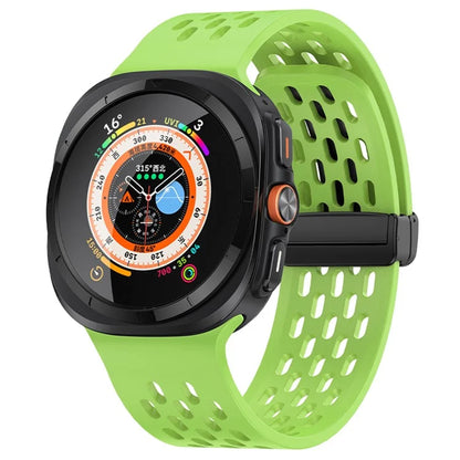 KALEBOL For Samsung Galaxy Watch Ultra 47mm Silicone Band Magnetic Replacement Strap