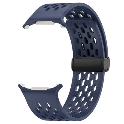 KALEBOL For Samsung Galaxy Watch Ultra 47mm Silicone Band Magnetic Replacement Strap