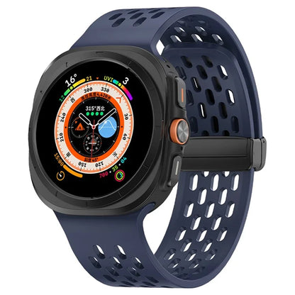 KALEBOL For Samsung Galaxy Watch Ultra 47mm Silicone Band Magnetic Replacement Strap