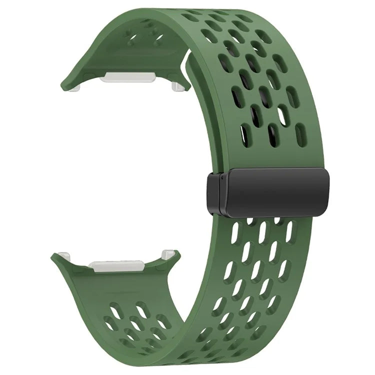 KALEBOL For Samsung Galaxy Watch Ultra 47mm Silicone Band Magnetic Replacement Strap