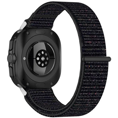 KALEBOL For Samsung Galaxy Watch Ultra 47mm Watch Strap Magic Tape Braided Nylon Wrist Band