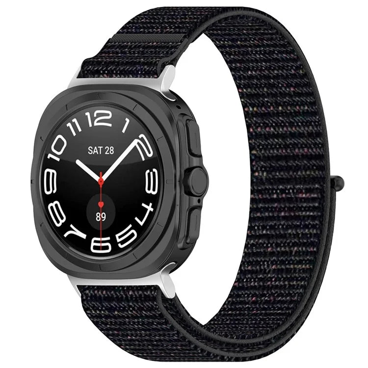 KALEBOL For Samsung Galaxy Watch Ultra 47mm Watch Strap Magic Tape Braided Nylon Wrist Band