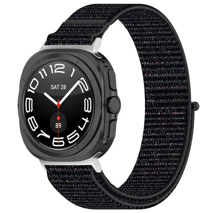 KALEBOL For Samsung Galaxy Watch Ultra 47mm Watch Strap Magic Tape Braided Nylon Wrist Band