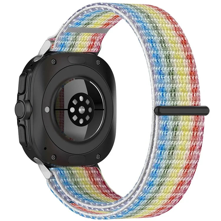 KALEBOL For Samsung Galaxy Watch Ultra 47mm Watch Strap Magic Tape Braided Nylon Wrist Band