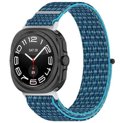 KALEBOL For Samsung Galaxy Watch Ultra 47mm Watch Strap Magic Tape Braided Nylon Wrist Band