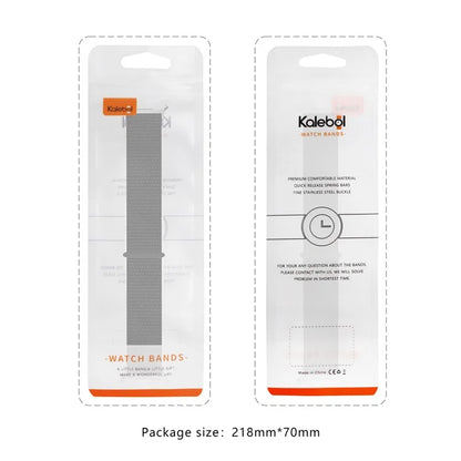 KALEBOL For Samsung Galaxy Watch Ultra 47mm Watch Strap Magic Tape Braided Nylon Wrist Band