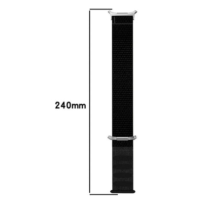 KALEBOL For Samsung Galaxy Watch Ultra 47mm Watch Strap Magic Tape Braided Nylon Wrist Band