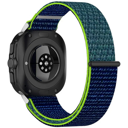 KALEBOL For Samsung Galaxy Watch Ultra 47mm Watch Strap Magic Tape Braided Nylon Wrist Band