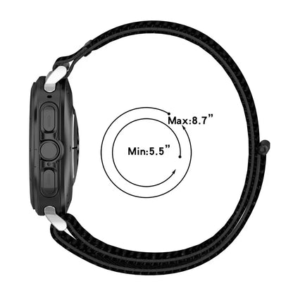 KALEBOL For Samsung Galaxy Watch Ultra 47mm Watch Strap Magic Tape Braided Nylon Wrist Band
