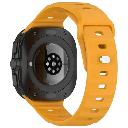 KALEBOL For Samsung Galaxy Watch Ultra 47mm Silicone Watchband Watch Strap with Square Buckle