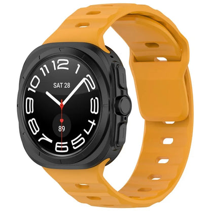 KALEBOL For Samsung Galaxy Watch Ultra 47mm Silicone Watchband Watch Strap with Square Buckle