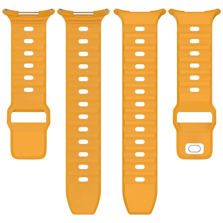KALEBOL For Samsung Galaxy Watch Ultra 47mm Silicone Watchband Watch Strap with Square Buckle