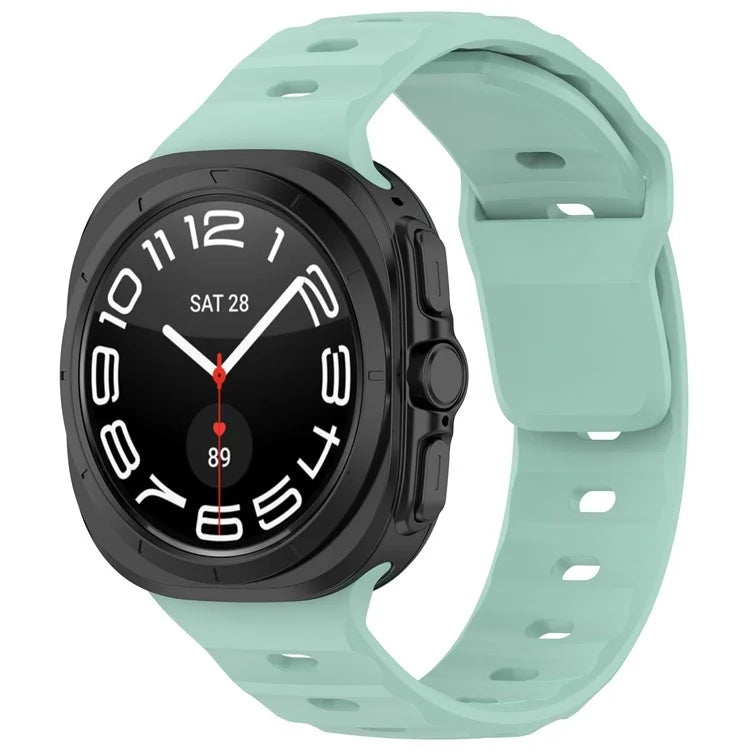 KALEBOL For Samsung Galaxy Watch Ultra 47mm Silicone Watchband Watch Strap with Square Buckle