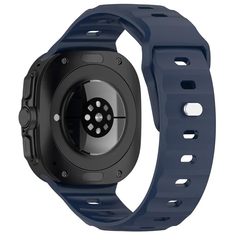 KALEBOL For Samsung Galaxy Watch Ultra 47mm Silicone Watchband Watch Strap with Square Buckle