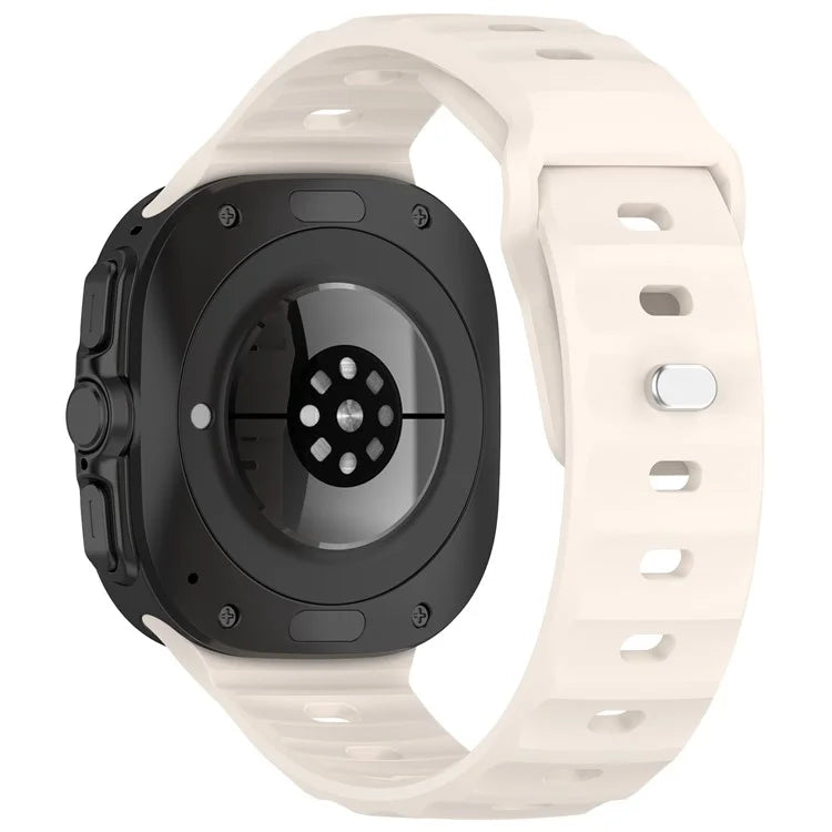 KALEBOL For Samsung Galaxy Watch Ultra 47mm Silicone Watchband Watch Strap with Square Buckle