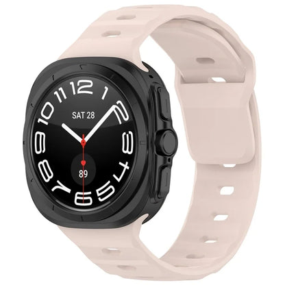 KALEBOL For Samsung Galaxy Watch Ultra 47mm Silicone Watchband Watch Strap with Square Buckle