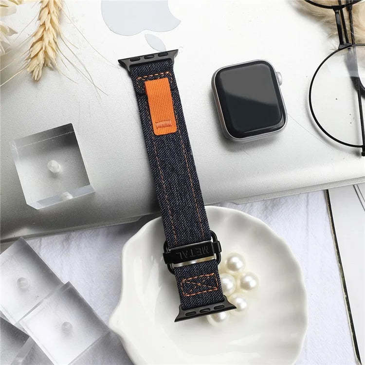 KALEBOL For Apple Watch Series 10 42mm / 9 8 7 41mm / SE (2023) SE (2022) SE 6 5 4 40mm / 3 2 1 38mm Nylon Watch Band Magic Tape Strap