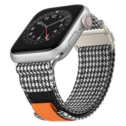 KALEBOL For Apple Watch Series 10 42mm / 9 8 7 41mm / SE (2023) SE (2022) SE 6 5 4 40mm / 3 2 1 38mm Nylon Watch Band Magic Tape Strap