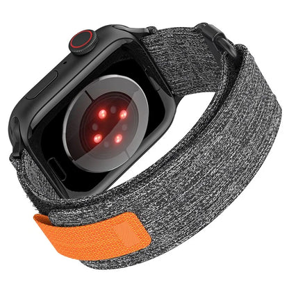 KALEBOL For Apple Watch 10 46mm / Ultra 2 / Ultra 49mm / 9 8 7 45mm / SE (2023) SE (2022) SE 6 5 4 44mm / 3 2 1 42mm Breathable Magic Tape Nylon Strap