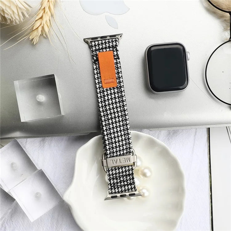 KALEBOL For Apple Watch 10 46mm / Ultra 2 / Ultra 49mm / 9 8 7 45mm / SE (2023) SE (2022) SE 6 5 4 44mm / 3 2 1 42mm Breathable Magic Tape Nylon Strap