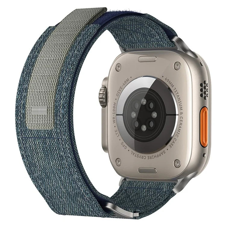KALEBOL For Apple Watch 10 46mm / Ultra 2 / Ultra 49mm / 9 8 7 45mm / SE (2023) SE (2022) SE 6 5 4 44mm / 3 2 1 42mm Watch Band Nylon Loop Strap
