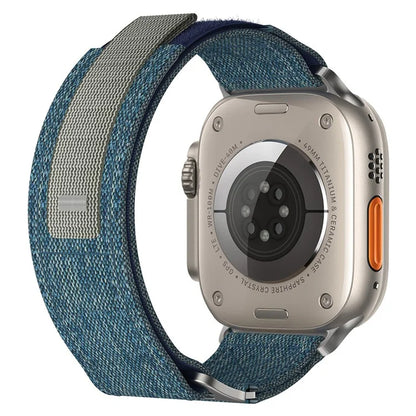 KALEBOL For Apple Watch 10 46mm / Ultra 2 / Ultra 49mm / 9 8 7 45mm / SE (2023) SE (2022) SE 6 5 4 44mm / 3 2 1 42mm Watch Band Nylon Loop Strap