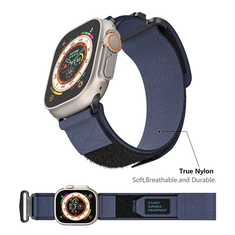 KALEBOL For Apple Watch 10 46mm / Ultra 2 / Ultra 49mm / 9 8 7 45mm / SE (2023) SE (2022) SE 6 5 4 44mm / 3 2 1 42mm Nylon Strap