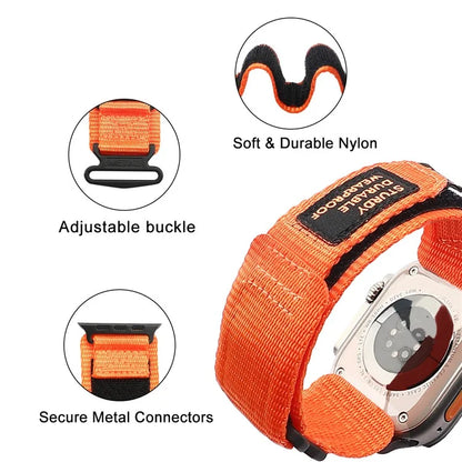 KALEBOL For Apple Watch Series 10 42mm / 9 8 7 41mm / SE (2023) SE (2022) SE 6 5 4 40mm / 3 2 1 38mm Nylon Strap