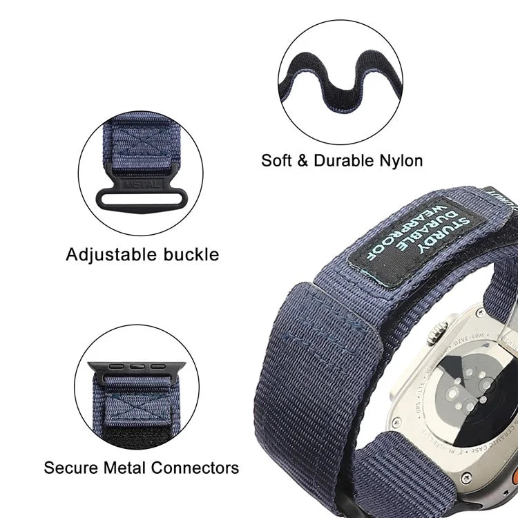 KALEBOL For Apple Watch Series 10 42mm / 9 8 7 41mm / SE (2023) SE (2022) SE 6 5 4 40mm / 3 2 1 38mm Nylon Strap