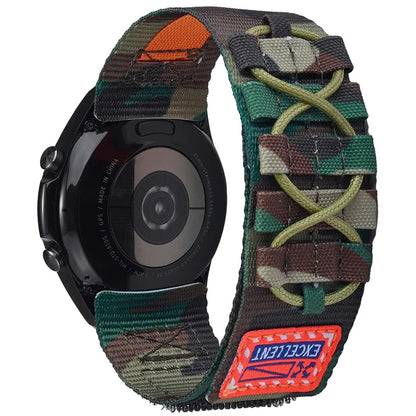 KALEBOL For Huawei Watch GT 4 46mm / 4 Pro / 4 Watch Band 22mm Loop Fastener Nylon Wrist Strap