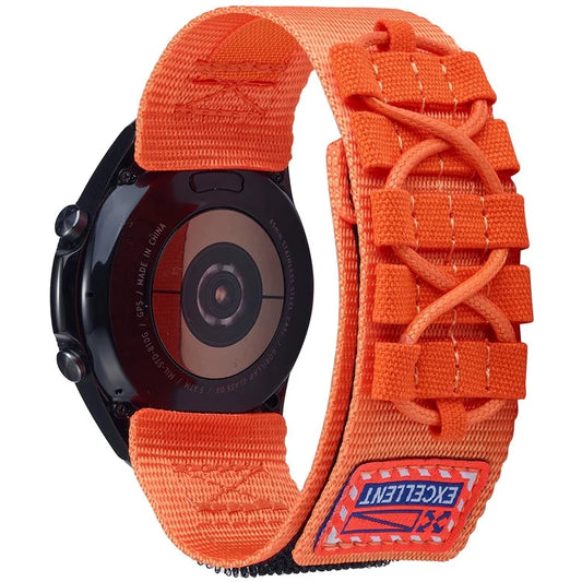 KALEBOL For Huawei Watch GT 3 Pro 43mm / GT 3 42mm Watch Band 20mm Loop Fastener Nylon Wrist Strap